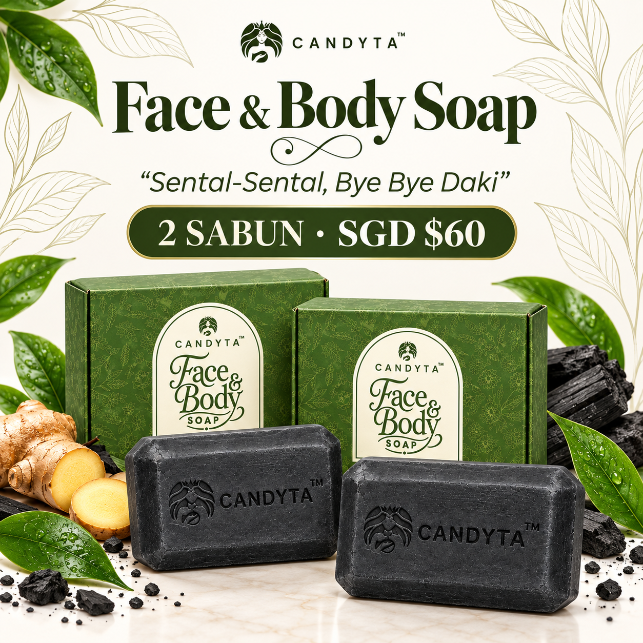 Pakej 2 Body Soap Candyta